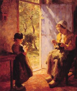 埃弗特 彼特斯 The Sewing Lesson 埃弗特 彼特斯 The Sewing Lesson